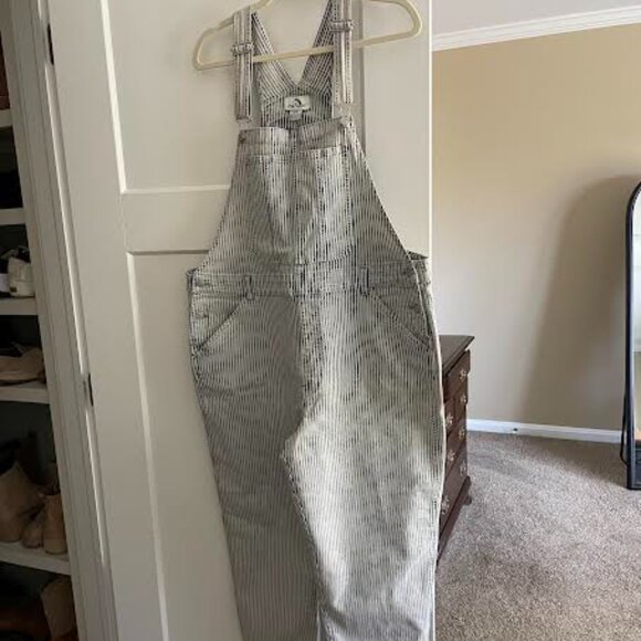 Jordache pin stripe denim overall size XXL NWT - Picture 1 of 5